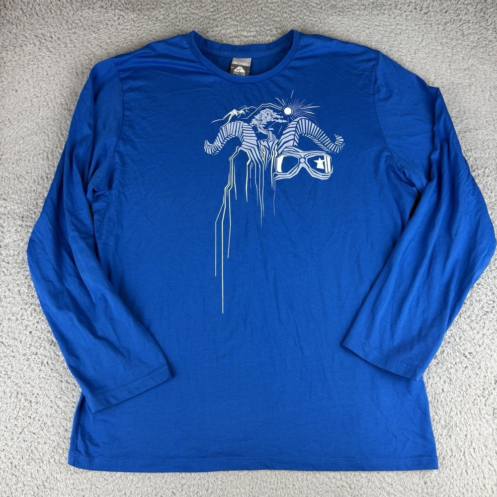 Nike Acg Long Sleeve Shirt Double Sided Gorpcore‎ Men's Size Xl Blue